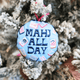 Mahj All Day Embroidered Mahjong Ornament
