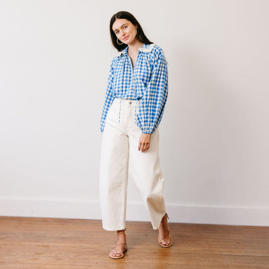 Blue Bay Gingham Willa Top – Sunshine Tienda®