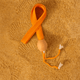 Bright Orange Hand-Woven Hat Band