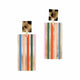 Colorful Striped Cabana Earrings