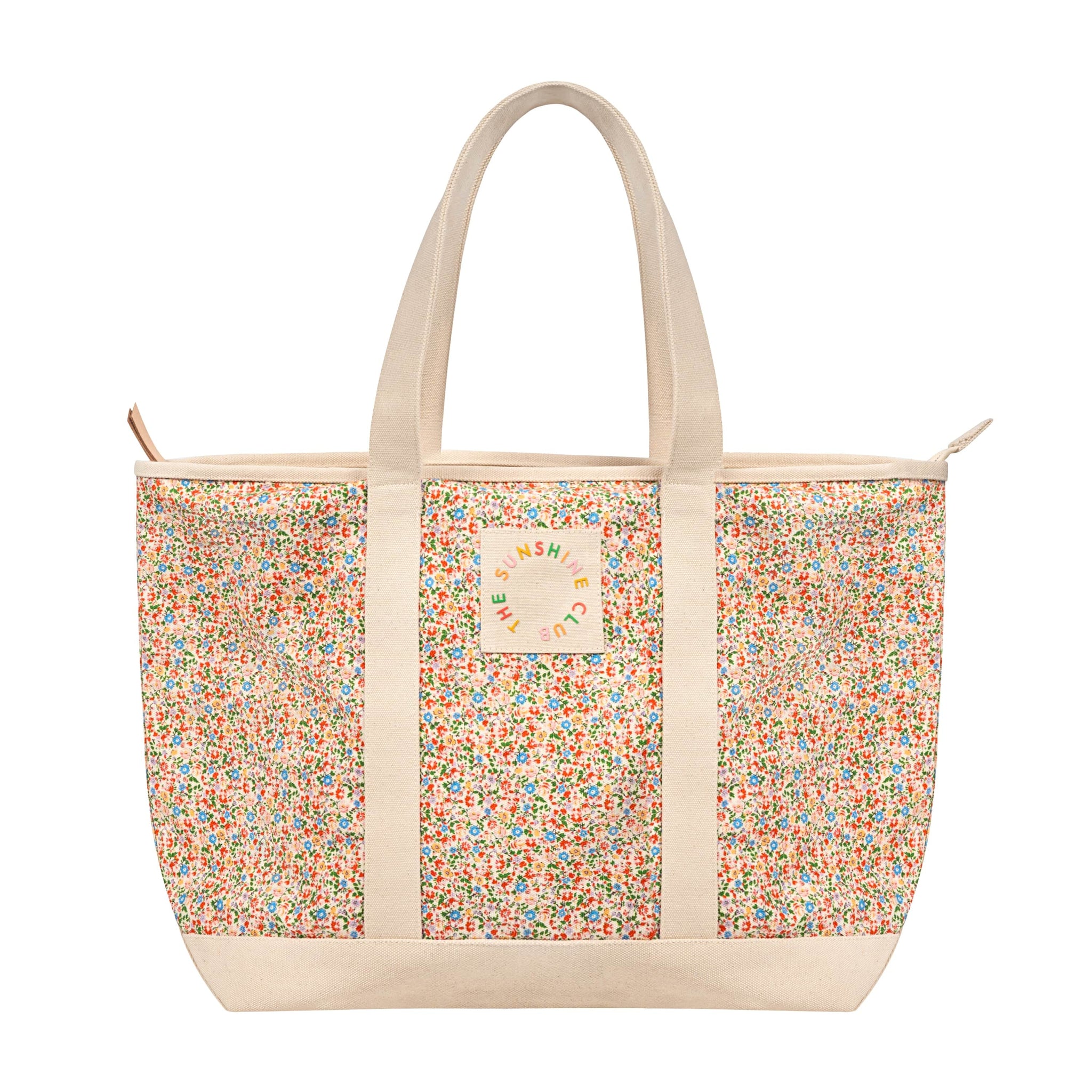 Sunshine Tienda® Floral Canvas Tote