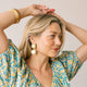 Gold Maria Double Dangles