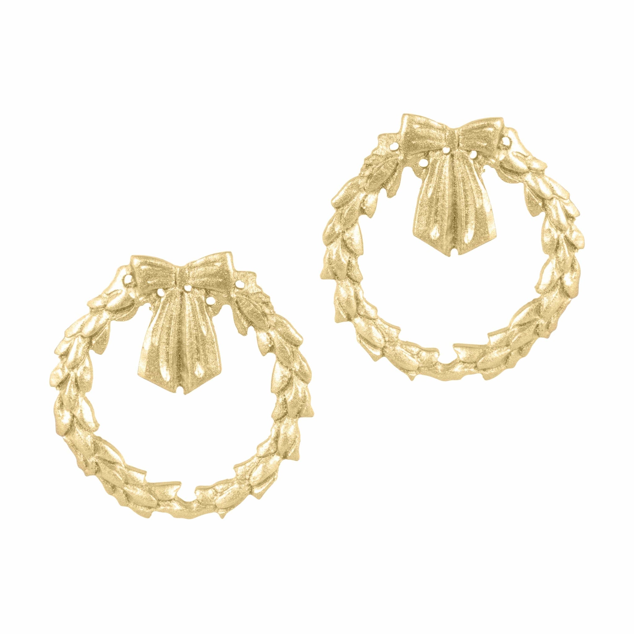 Sunshine Tienda® Gold Wreath Earrings
