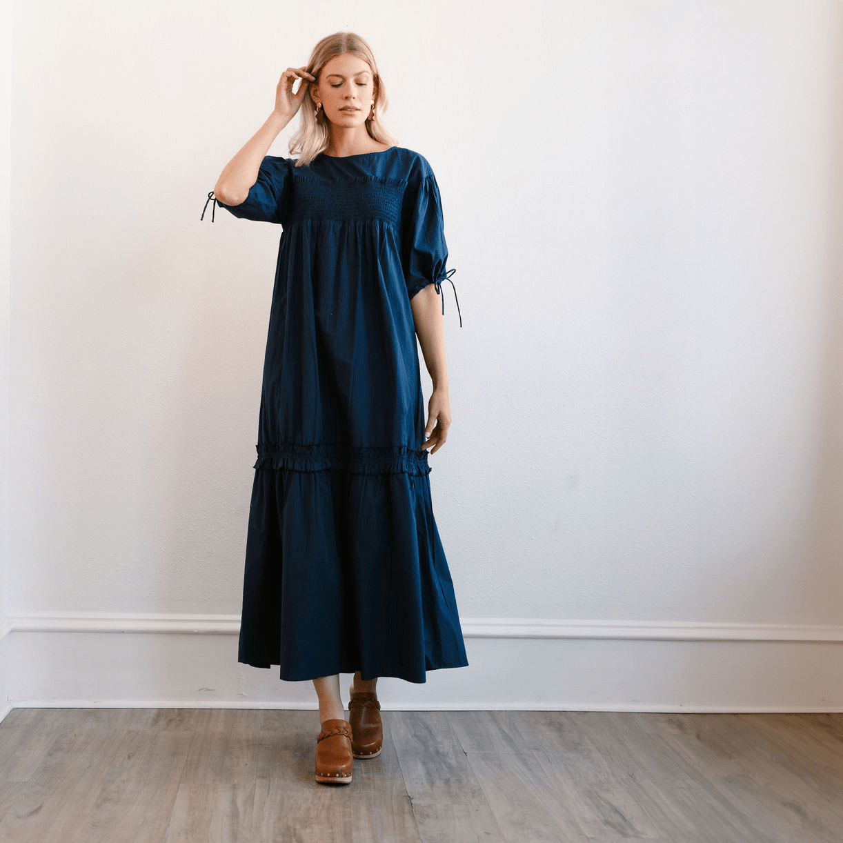 Lumignon original Blue tweed dress ブラック 新品】Lumignon original Blue tweed dress 黒 - メルカリ