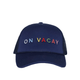 Navy On Vacay Embroidered Trucker Hat