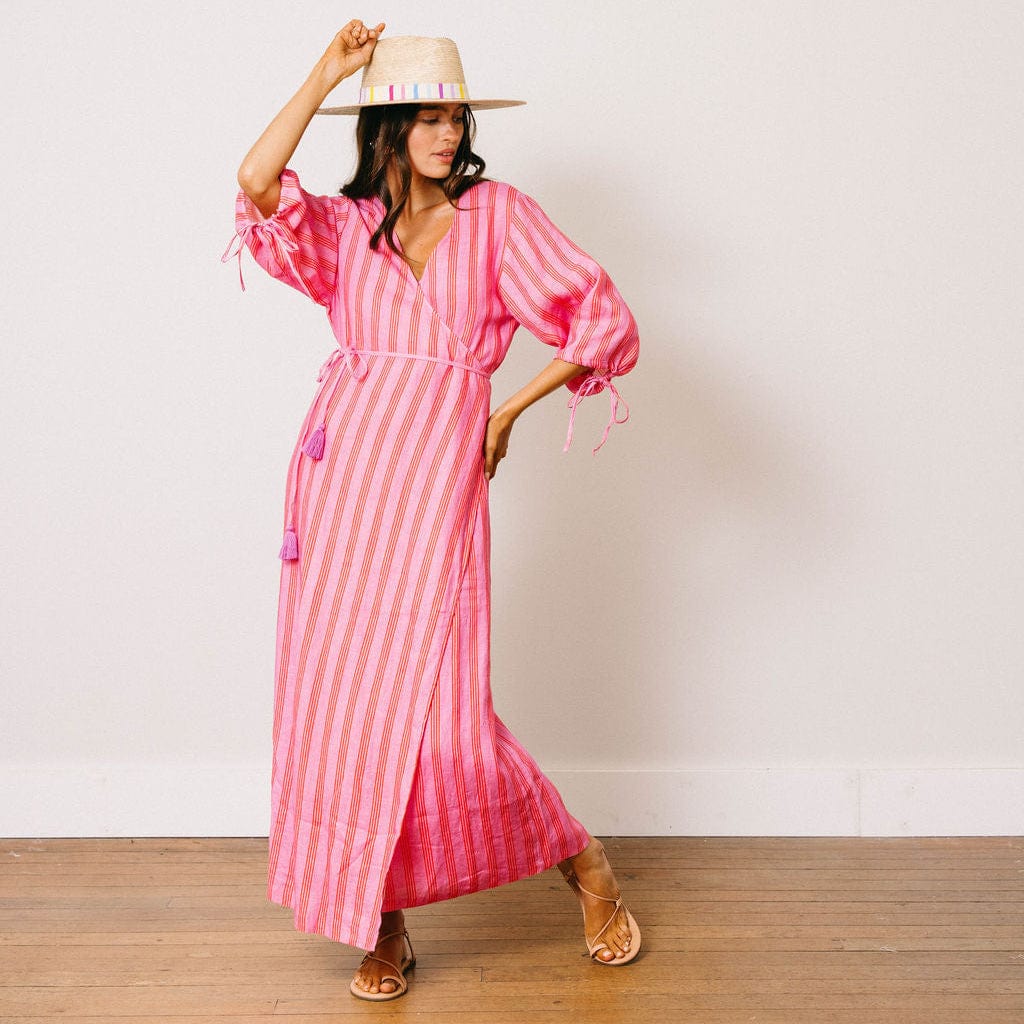 Orchid Pinstripe Beatriz Dress S Orchid Pinstripe Beatriz Dress S