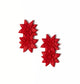 Painted Poinsettia Earrings