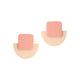 Pink Dome Earrings