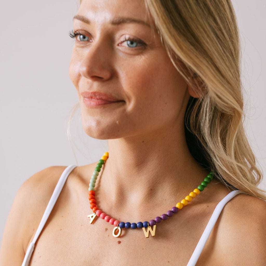 Sunshine Tienda® Rainbow Bead Necklace