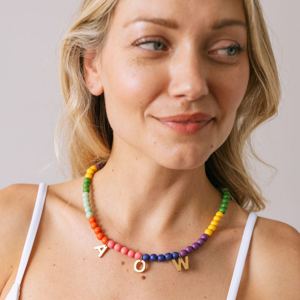 Sunshine Tienda® Rainbow Bead Necklace