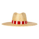 Red and White Palm Hat