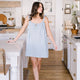Soft Sky Lily Night Gown
