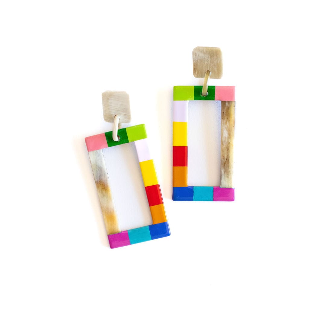 Sunshine Tienda® Rainbow Colorblock Earrings