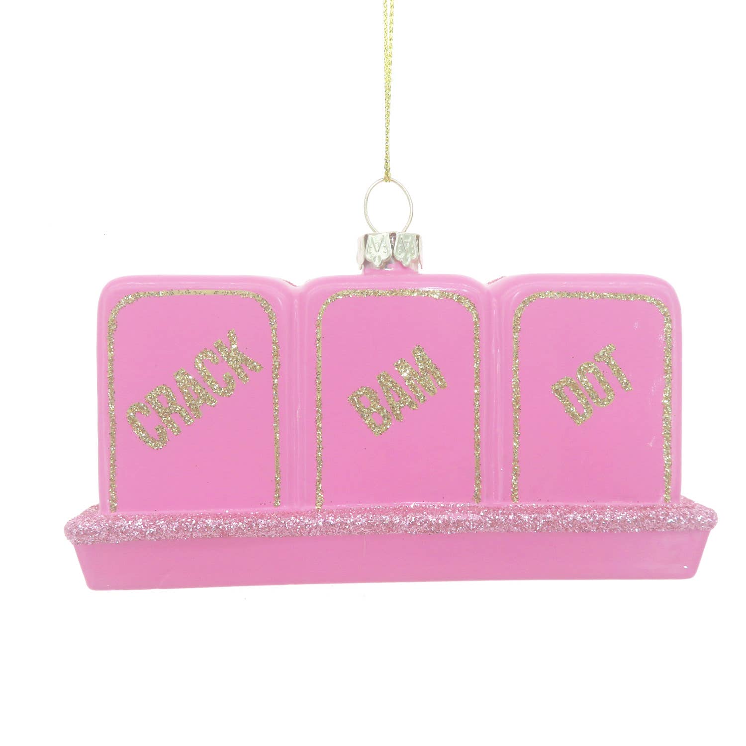 8 Oak Lane Mahjong Tile Glass Ornament