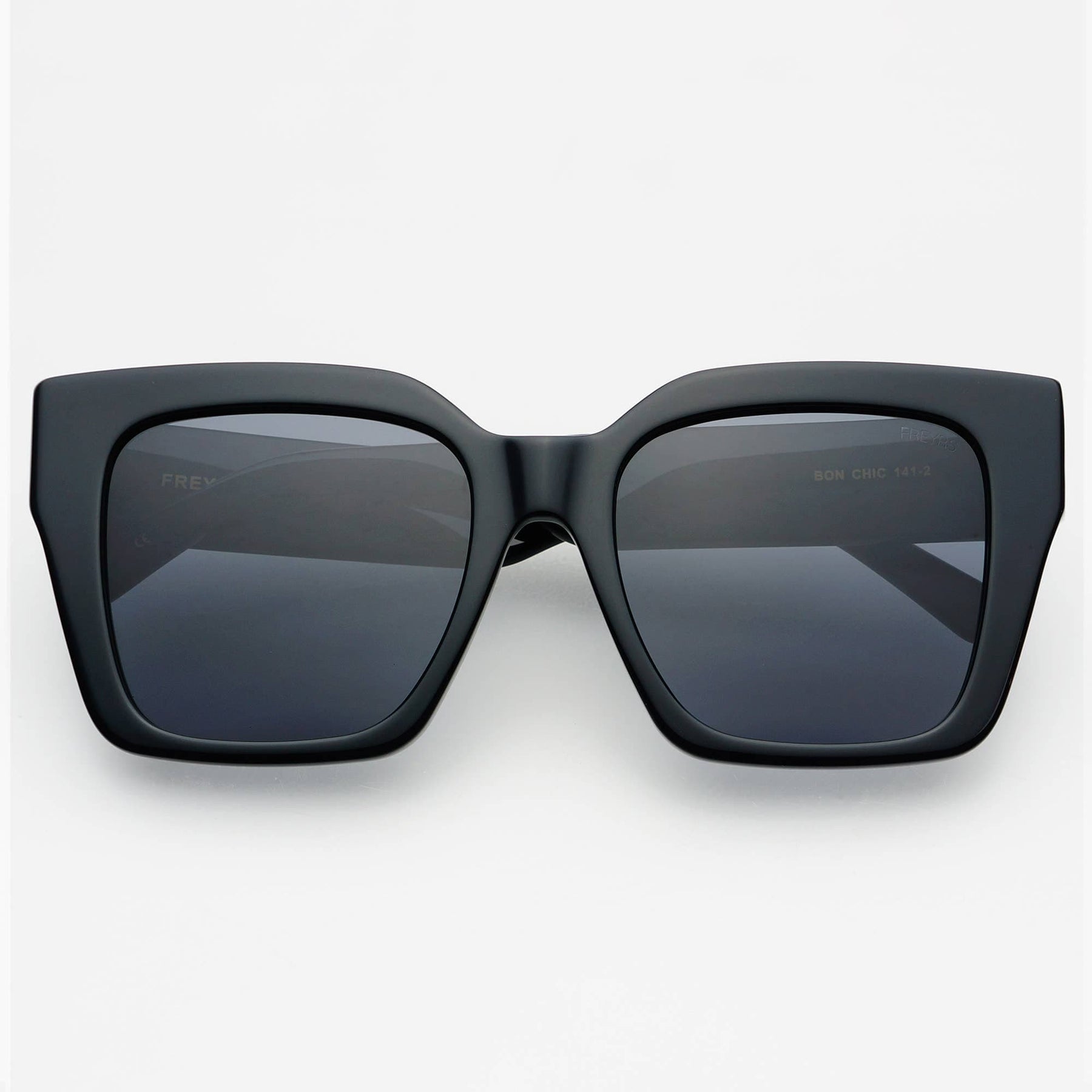 FREYRS Eyewear Bon Chic Acetate Oversized Square Sunglasses: Black