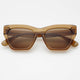 Cat Eye Sunglasses: Brown