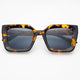 Coco Acetate Womens Square Sunglasses  : Tortoise / Gray