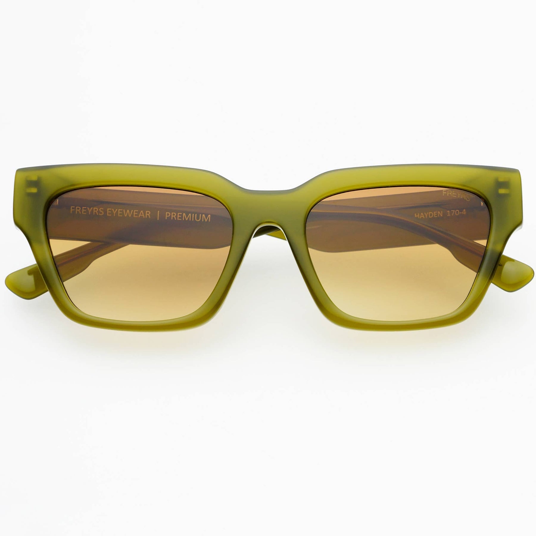 FREYRS Eyewear Hayden Acetate Unisex Rectangular Sunglasses : Midnight Olive