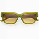 Hayden Rectangular Sunglasses: Midnight Olive
