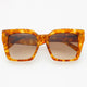 Oversized Square Sunglasses: Brown