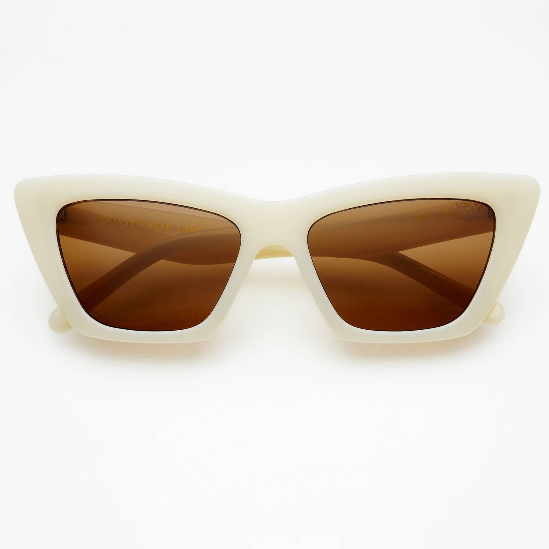 FREYRS Eyewear Siena Acetate Womens Cat Eye Sunglasses: Milky White