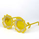 Girl's Oversized Flower Sunglasses