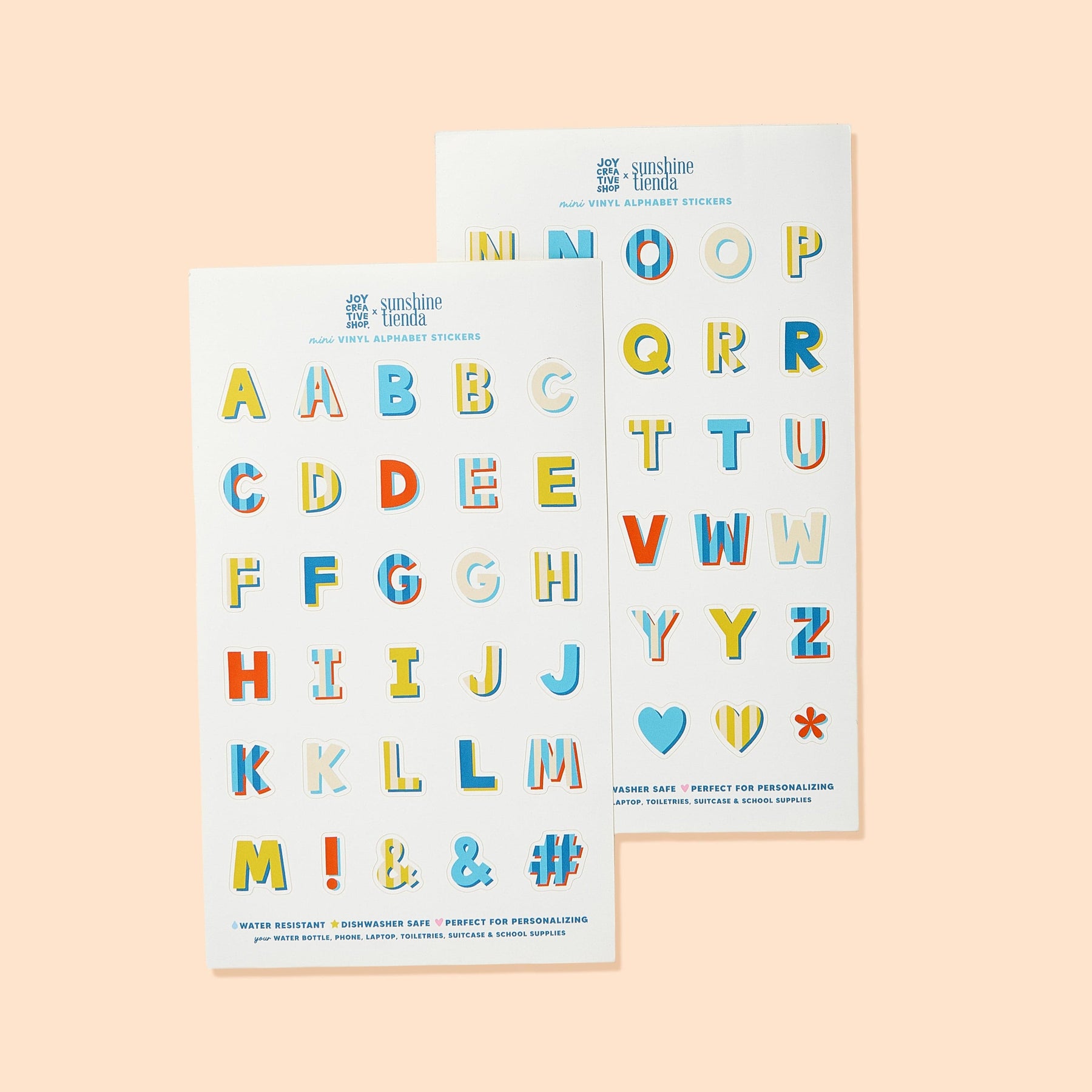 Joy Creative Shop JCS x Sunshine Tienda Mini Alphabet Stickers