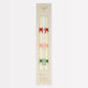 Multi Colour Bow Taper Candles