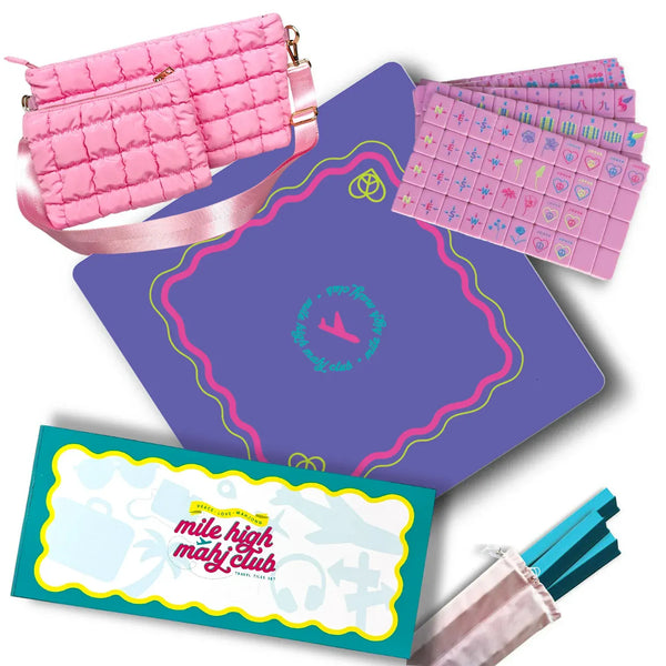 Pretty in Pink Mahjong Travel Tile Set – Sunshine Tienda®