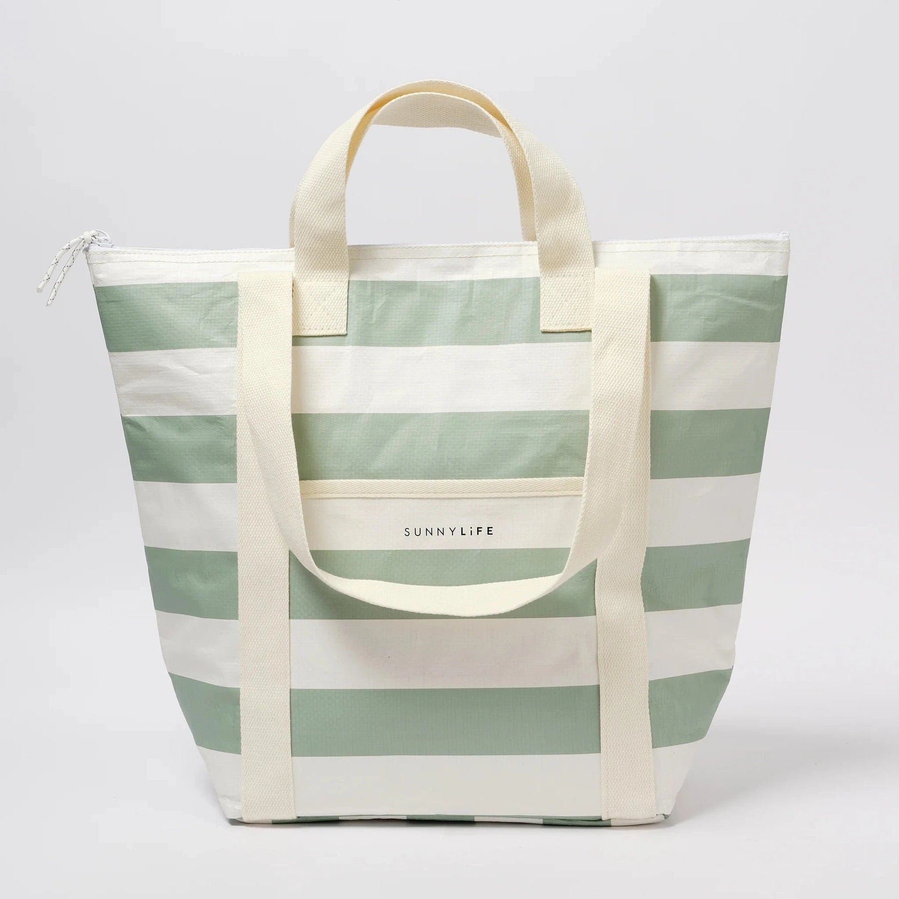 Sunnylife Light Cooler Tote La Palma Sage Stripe