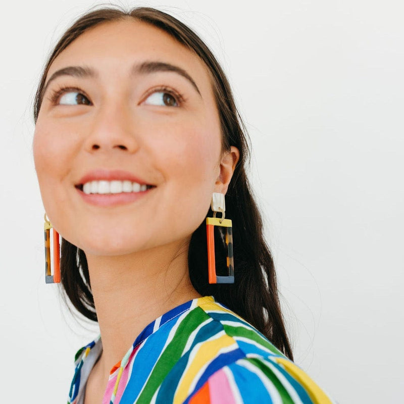 Sunshine Tienda® Alpine Colorblock Earrings