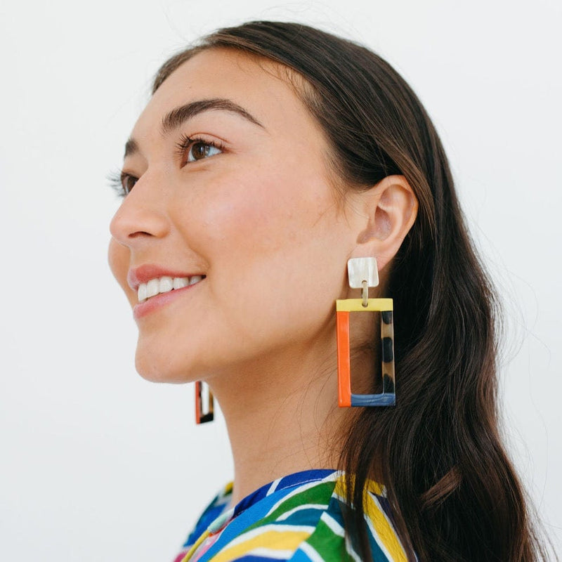 Sunshine Tienda® Alpine Colorblock Earrings