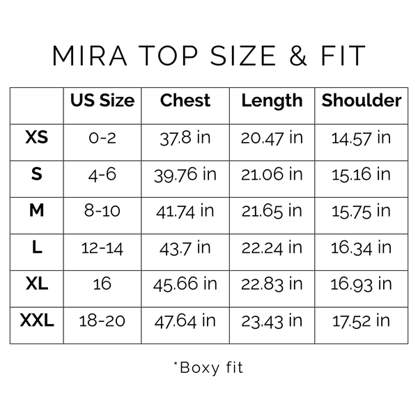 Sunshine Tienda® Apricot Colorful Stripe Mira Top #sizechart