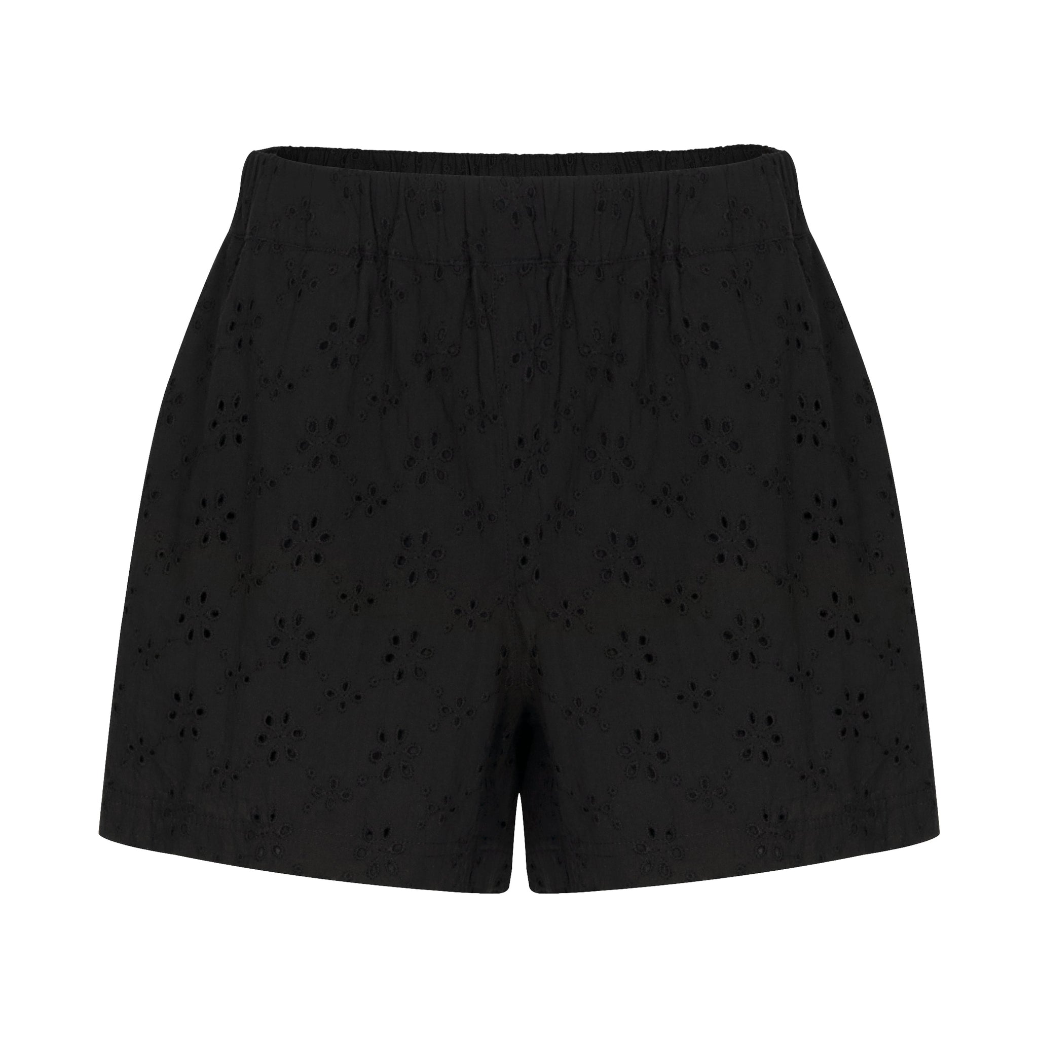 Black Eyelet Bermuda Short S Black Eyelet Bermuda Short S