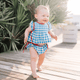 Blue Bay Gingham Baby's Dune Bloomer Set