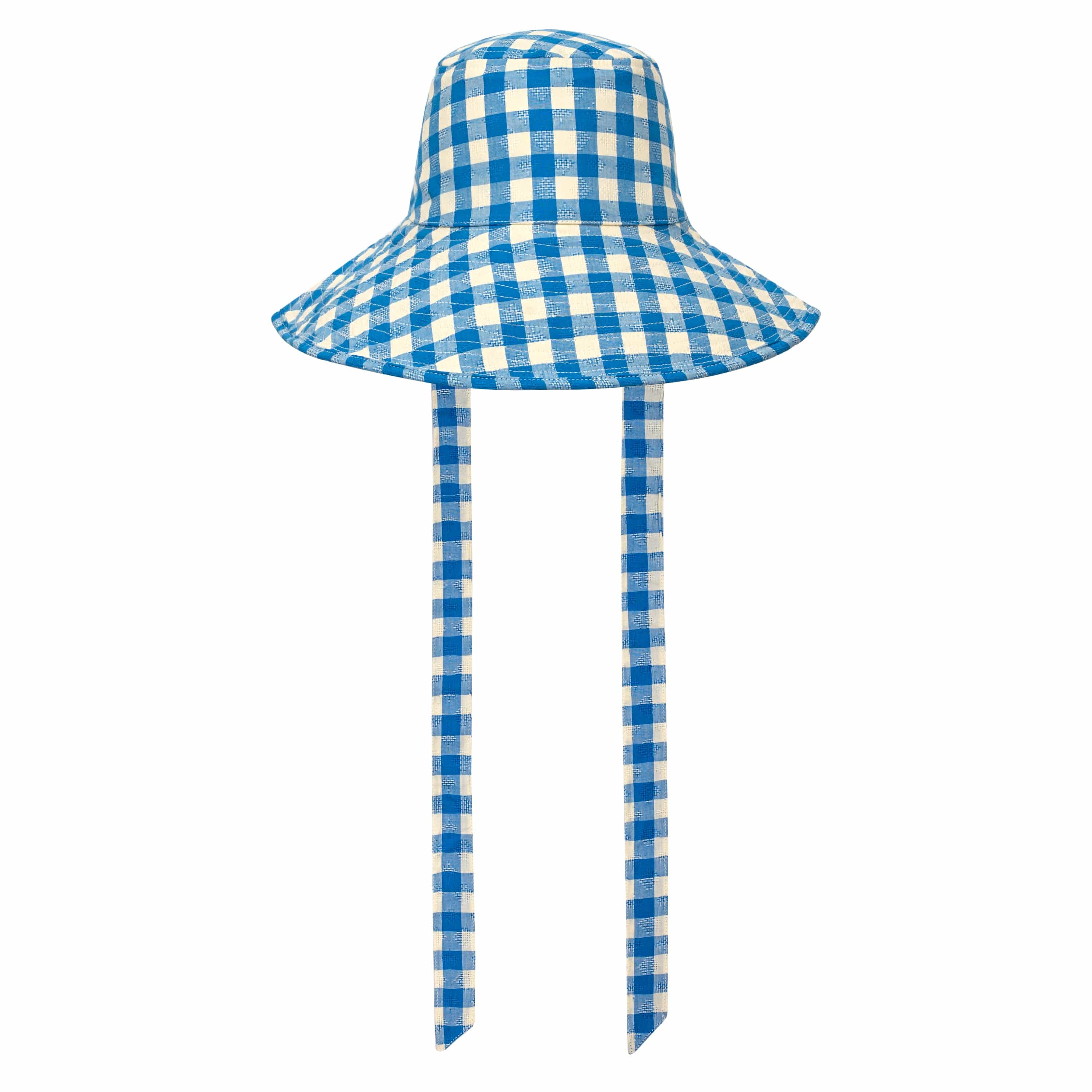 descendant SIMMONS GINGHAM BUCKET バケット Blue Bay Gingham Kids Beachy Bucket Hat – Sunshine Tienda®