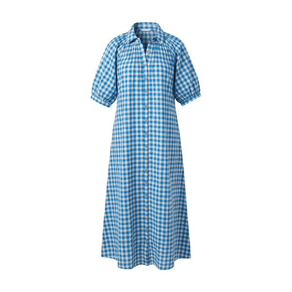 oasis gingham shirt dress Rainbow Oasis #plaiddress #easterdress #springdress