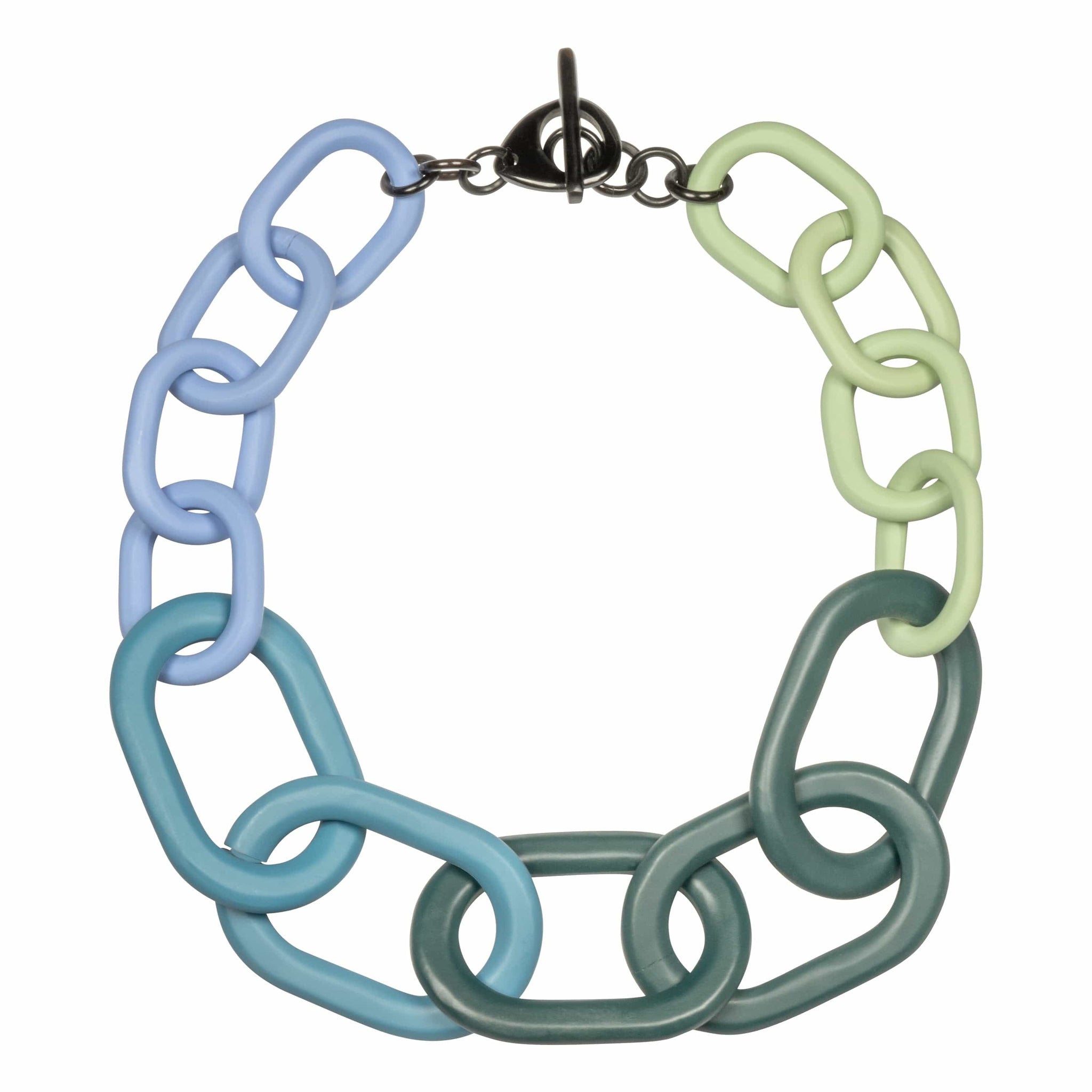 Sunshine Tienda® Blue Colorblock Link Necklace