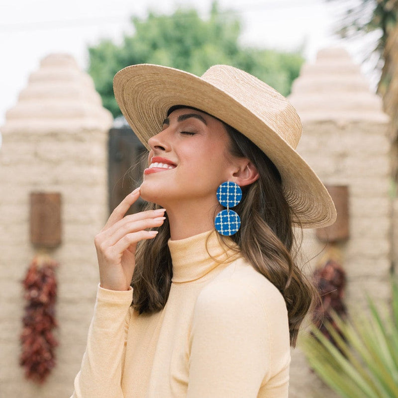 Sunshine Tienda® Blue Dot Double Dangles