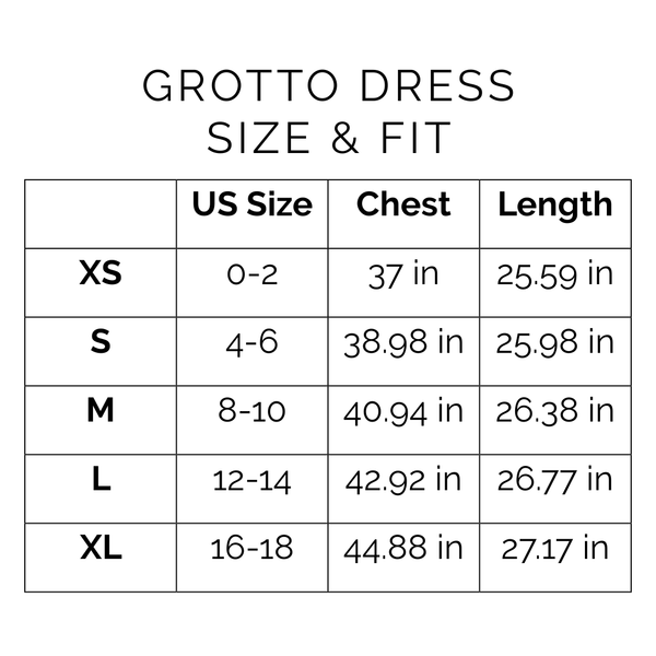 Sunshine Tienda® Blue Palm Geo Grotto Dress #sizechart