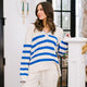 Blue Stripe Portia Pullover