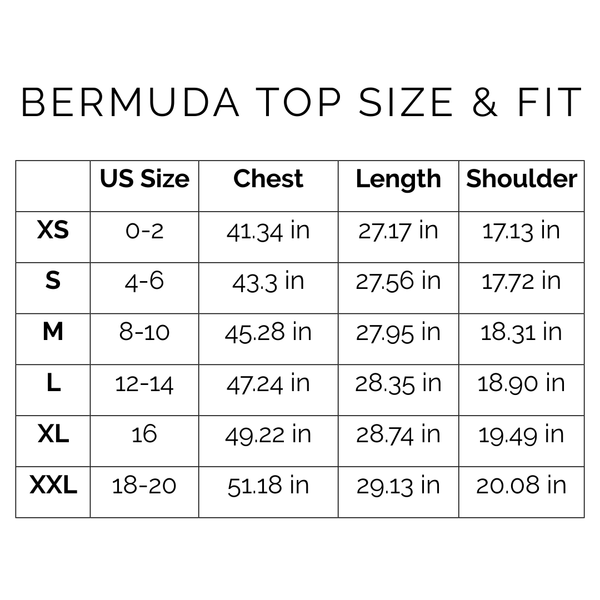 Sunshine Tienda® Cabana Stripe Bermuda Button Down #sizechart