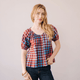 Cabernet Gingham Frances Top