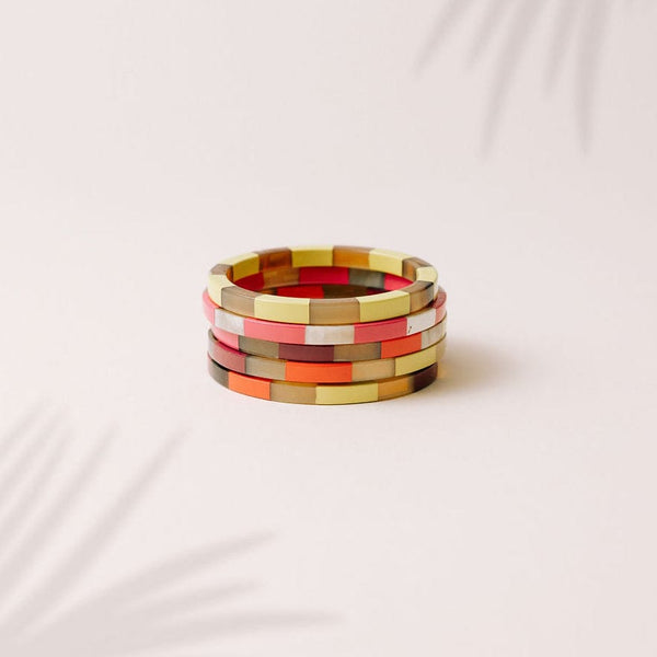 Capri Tile Bangle Set – Sunshine Tienda®