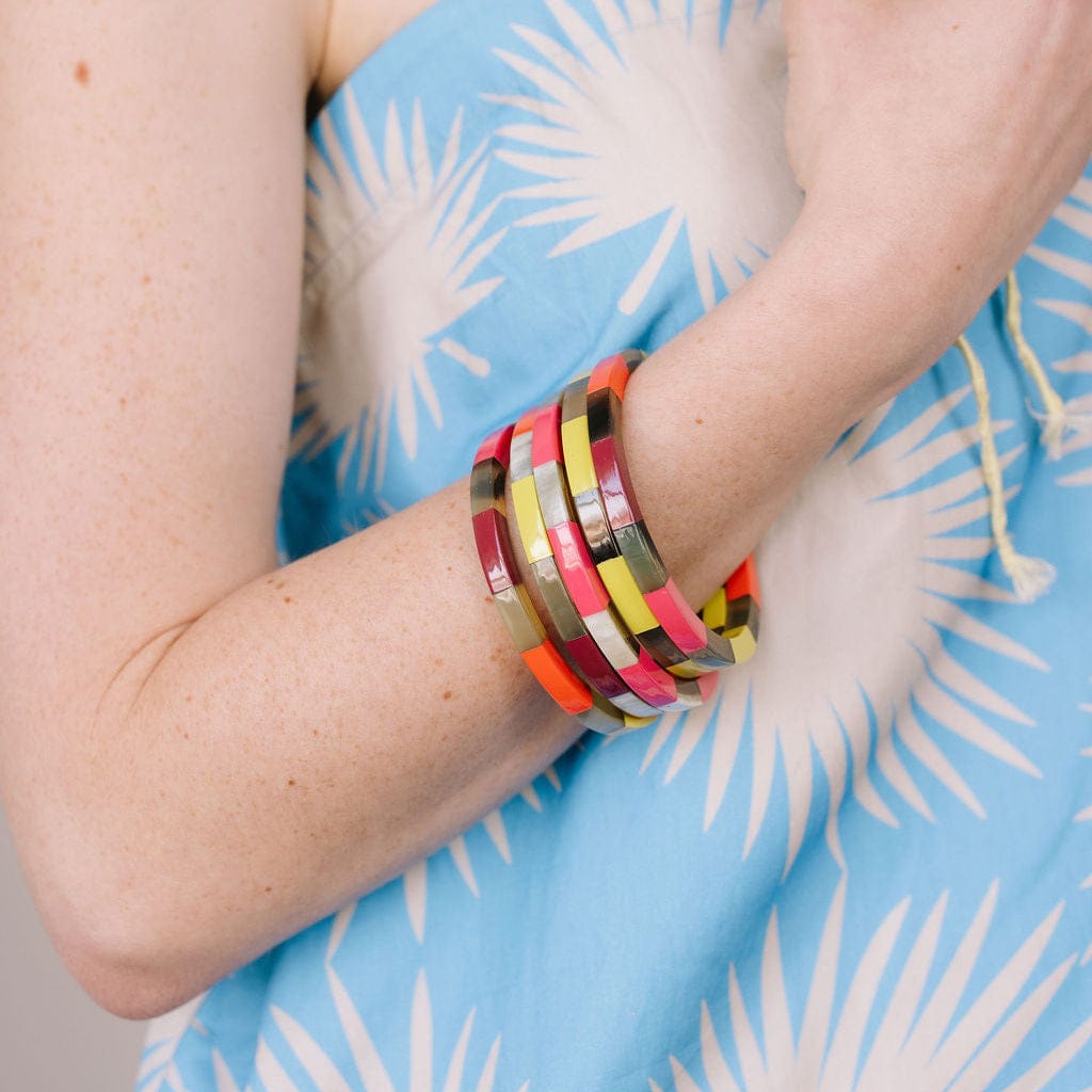 Capri Tile Bangle Set – Sunshine Tienda®