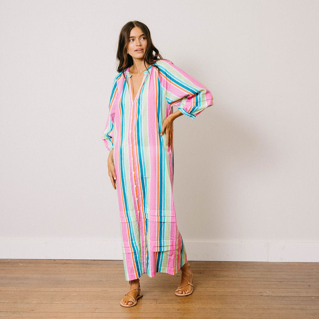 Sunshine Tienda® Castaway Stripe Cleo Dress