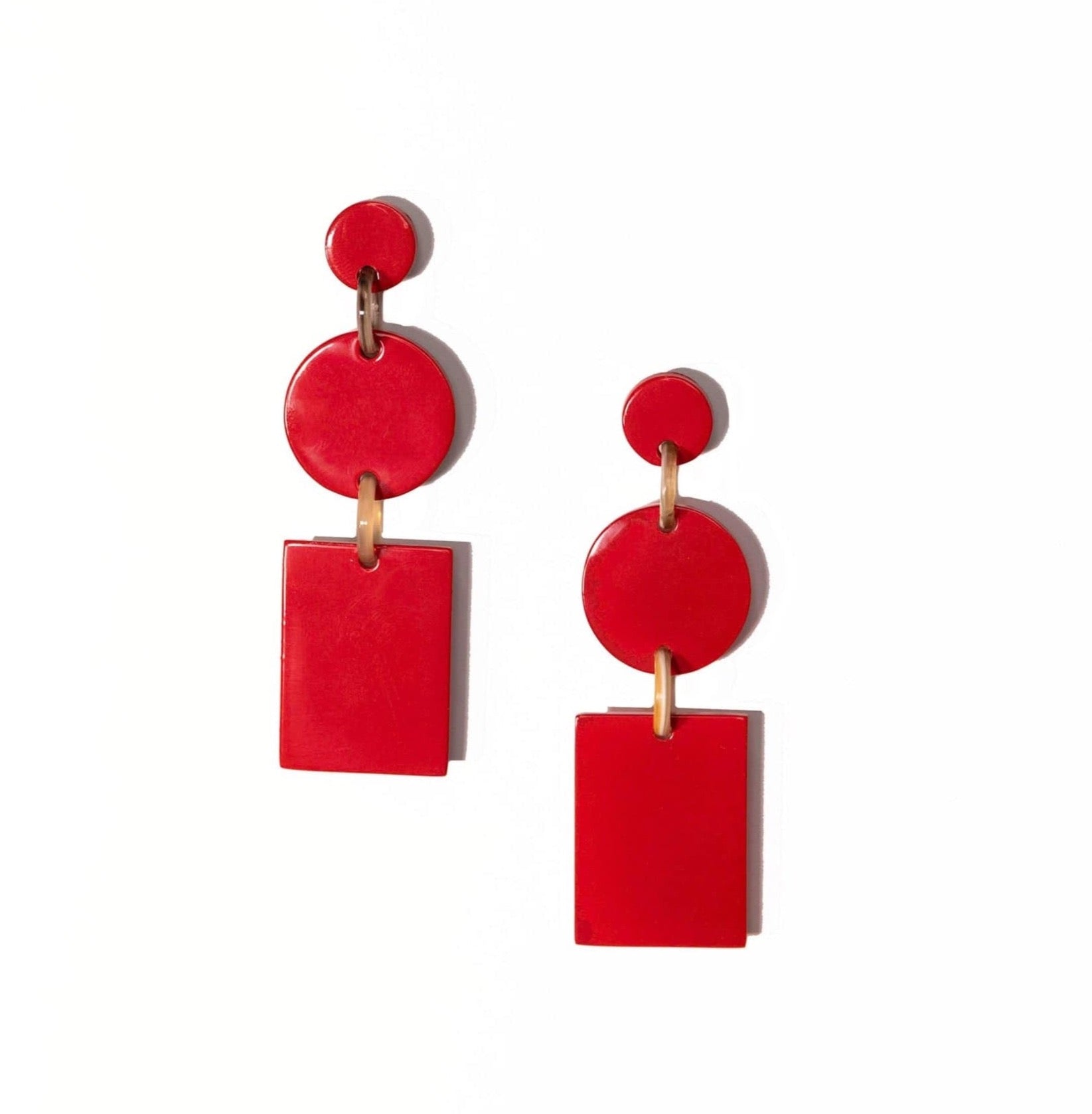 Sunshine Tienda® Christmas Red Harbor Earrings