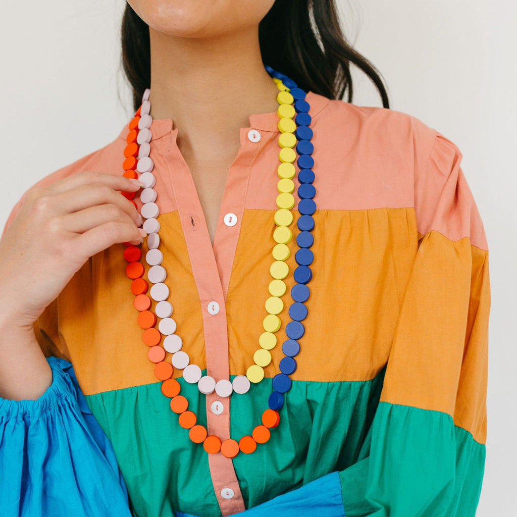 Sunshine Tienda® Colorblock Confetti Necklace