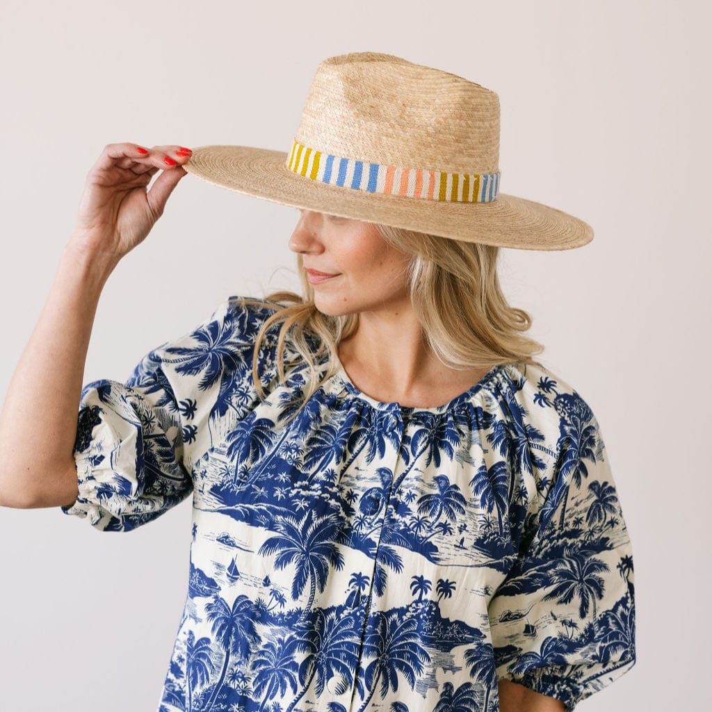 Sunshine Tienda® Colorful Daydreamer Palm Hat