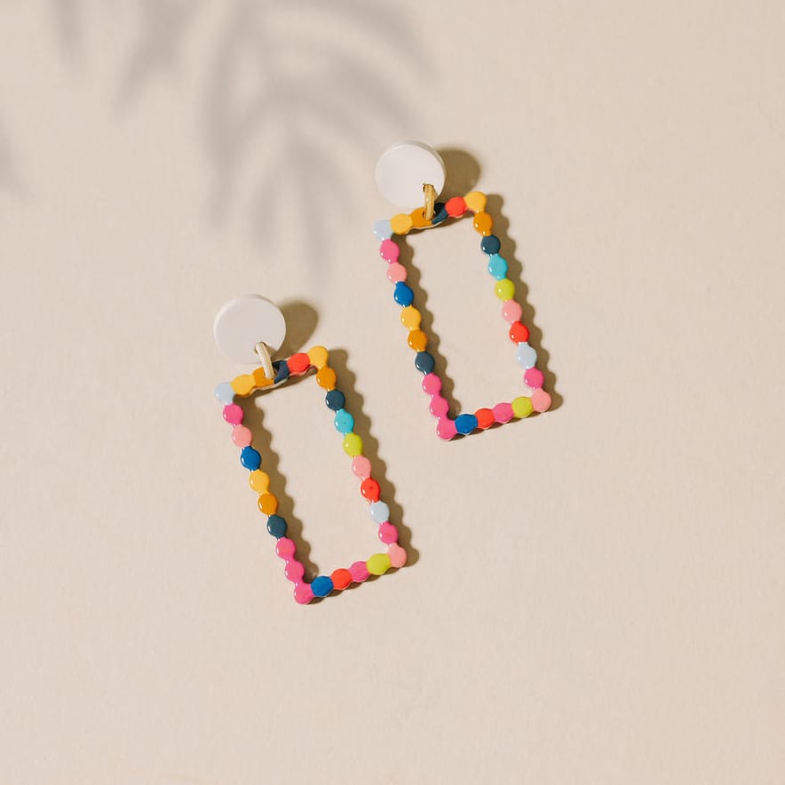Sunshine Tienda® Colorful Dot Dangles